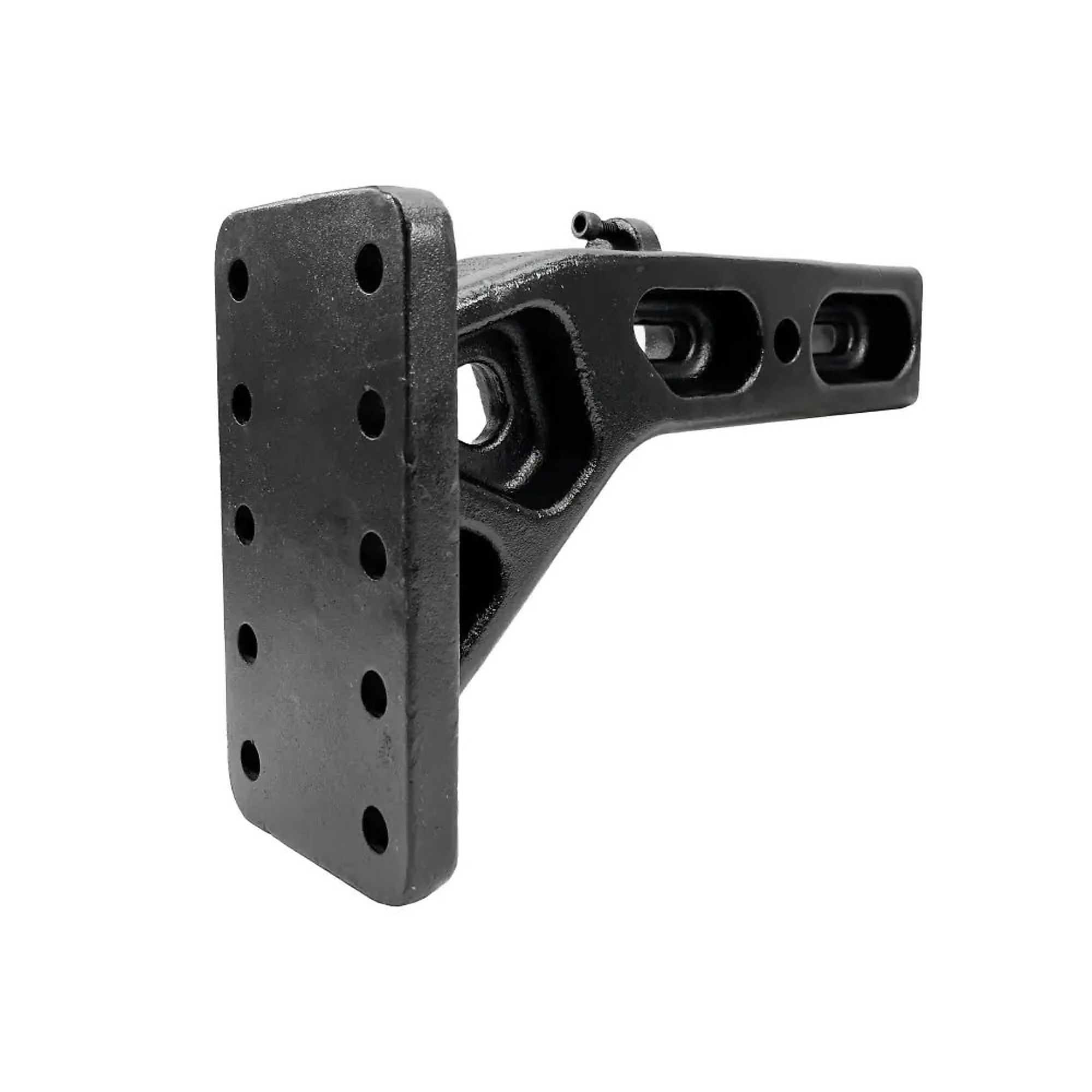 Wallace Forge Pintle Hook Mount with Rattle Reducer — Fits 3in. Receiver Hitch, 25,000 Lb. Capacity, 8 Hole, Model# 2353200